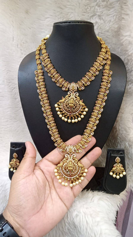 Rajsi Stone Nagas Necklace Set